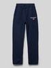 Polo Sport Sweatpants met labelstitching Marineblauw