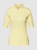 Christian Berg Woman Poloshirt met 1/2-mouwen Lichtgeel