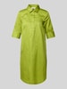 Christian Berg Woman Knielanges Hemdblusenkleid mit verdeckter Knopfleiste Apfel