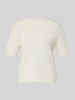 Christian Berg Woman Strickshirt aus Woll-Mix mit Rundhalsausschnitt Offwhite