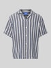 Jack & Jones Regular fit vrijetijdsoverhemd met resortkraag, model 'COBA' Marineblauw