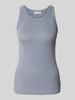 Marc O'Polo Slim Fit Tank Top aus reiner Baumwolle Rauchblau