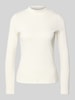 Christian Berg Woman Longsleeve mit Stehkragen Offwhite