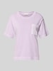 Marc O'Polo T-shirt o kroju comfort fit z czystej bawełny Jasnofioletowy