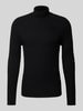 Antony Morato Gebreide pullover met structuurmotief Zwart