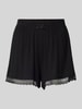CCDK Copenhagen Loose Fit Pyjama-Shorts mit Spitzenbesatz Modell 'Kimmy' Black