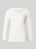 Tom Tailor regular fit T-shirt van katoenmix Wit