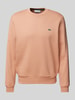 Lacoste Sweatshirt met labelbadge Roestrood