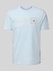 Tom Tailor Denim Regular Fit T-Shirt aus reiner Baumwolle Rauchblau