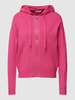 Jake*s Casual Gebreid jack met capuchon Roze