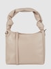 Seidenfelt Hobo Bag in Leder-Optik Taupe