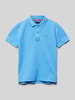 Tommy Hilfiger Kids Poloshirt mit Logo-Stitching Blau
