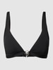 MICHAEL Michael Kors Top bikini z detalem z logo Czarny