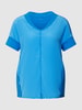 Marc Cain Blouseshirt met V-hals Koningsblauw