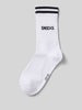 Snocks Socken im unifarbenen Design Modell 'Retro' Weiss