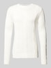 Lindbergh Gebreide pullover met kabelpatroon Offwhite