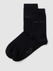 Marc O'Polo Socken mit Label-Detail im 2er-Pack Modell 'Valentina' Black