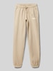 Jack & Jones Regular fit sweatpants met labelprint, model 'VERMONT' Beige