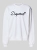 Dsquared2 Bluza o kroju relaxed fit z czystej bawełny Biały