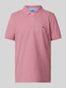 Fynch-Hatton Regular fit poloshirt met labelstitching Lavendel