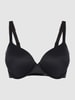 Calvin Klein Underwear Biustonosz koszulkowy z mikrowłókna z fiszbinami Czarny