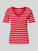 Tommy Hilfiger Slim fit T-shirt met V-hals, model 'CODY' Rood