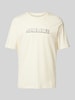 Jack & Jones T-shirt met labelprint, model 'CODYNAMIC' Offwhite