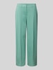 ICHI Wide leg stoffen broek met vaste persplooien, model 'KATE' Mintgroen