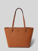 Lauren Ralph Lauren Handtasche mit Label-Applikation Modell 'KARLY' Cognac