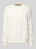 BOSS Orange Sweatshirt mit Label-Stitching Modell 'Westart' Offwhite