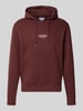 JACK & JONES Regular Fit Hoodie aus Baumwoll-Mix Modell 'Soho' Bordeaux