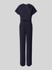 Vera Mont Jumpsuit met knoopdetail Donkerblauw