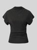 VERO MODA T-Shirt mit schimmernder Optik Black