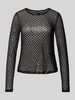 Vero Moda Regular Fit Langarmshirt mit Paillettenbesatz Modell 'SAFINA' Black