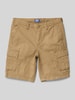 Jack & Jones Regular Fit Cargoshorts mit Label-Patch Modell 'BOWIE' Khaki