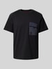 HUGO T-Shirt mit Label-Patch Modell 'Dabieno' Black