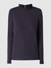 Rich & Royal Shirt met lange mouwen en druppelvormige hals Marineblauw