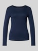 Christian Berg Woman Bluzka z długim rękawem z dekoltem okrągłym Ciemnoniebieski