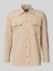 Matinique Regular fit overhemdjack met kentkraag, model 'Damo' Beige