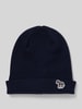 PAUL SMITH Beanie aus reiner Wolle Modell 'ZEBRA' Marine