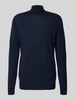 Profuomo Pullover aus Merinowolle mit Rollkragen Marine