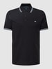 Christian Berg Men Poloshirt mit Label-Patch Schwarz