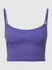REVIEW Crop Top in Ripp-Optik Lila