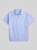 Polo Ralph Lauren Regular Fit Poloshirt aus Baumwoll-Mix mit Reißverschluss Hellblau