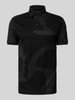 Emporio Armani Poloshirt mit kurzer Knopfleiste Black