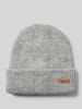 Barts Beanie mit Label-Patch Modell 'Witzia' Silber Melange