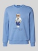 Polo Ralph Lauren Sweatshirt mit Motiv- und Label-Print Jeansblau