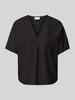 Vila Blusenshirt mit V-Ausschnitt Modell 'PRISILLA' Black