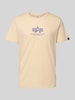 Alpha Industries T-Shirt mit Label-Print Offwhite