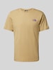 The North Face T-shirt met labelprint Kaki